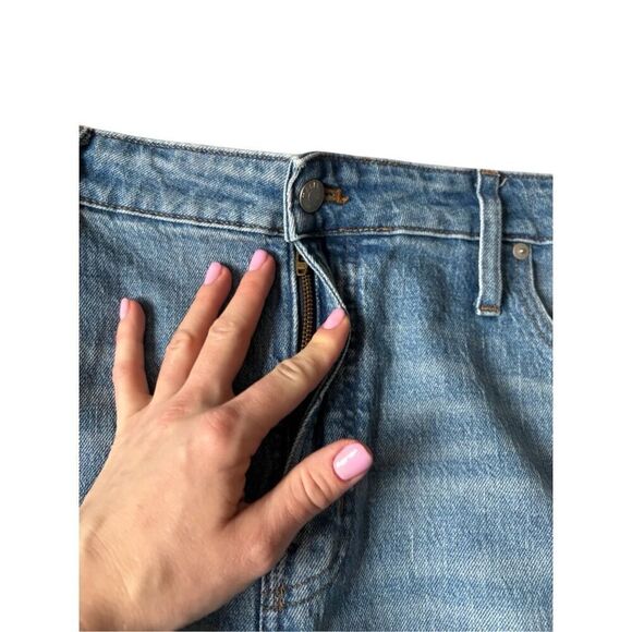 Madewell The Perfect Vintage Jeans size 35 Petite Light Blue Wash Denim Distress - Picture 9 of 9